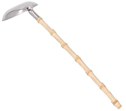 Louche à Marmite à Long Manche Louche à Marmite en Acier Inoxydable Isolation Thermique Anti-brûlure Louche à Marmite à Long Manche (Cuillère à soupe manche en bambou)