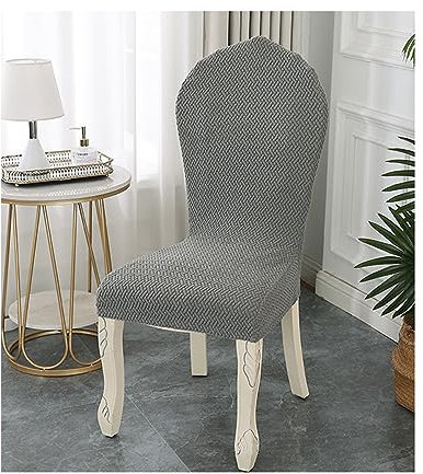 XGANGM Stuhlabdeckung Stuhlhusse Stretch Stuhlbezug 6er/4er Moderne Ohne Armlehne Stuhl Schutzhülle 2/4 Stück Runder Lehne Stuhlüberzug Universal Für Esszimmer Küche,Color 6,4PCS