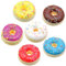 6 Stück Donuts Realistische, Künstliche Kuchen Fake Donuts Modell, Fotografie Requisiten Dekoration für Schaufenster, Ladenzubehör