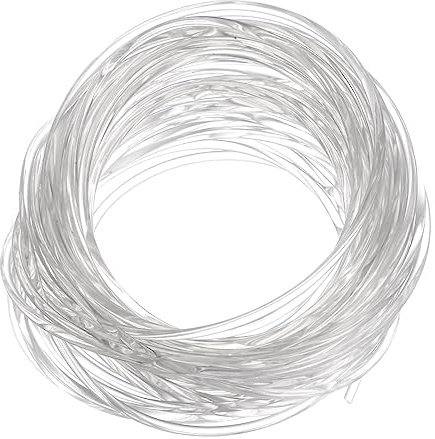 QUARKZMAN PU Übertragung Gürtel Polyurethan Rundriemen Antriebsriemen 2,5mm Durchmesser 32,8ft(10 Meter) Länge Glatte Oberfläche PU Urethan Gürtel für Antrieb Übertragung Transluzent