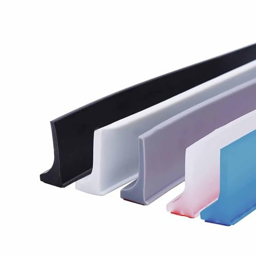 Striscia di ritenzione acqua in silicone, Blocco tappo acqua pieghevole per bagno, Striscia sigillante autoadesiva per piatto doccia, per vasca, Striscia di ritenzione acqua bagno ( Color : Blue , Siz
