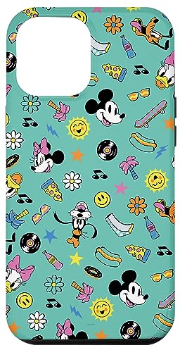Hülle für iPhone 15 Pro Max Disney Mickey and Friends Retro-Sommerdruck