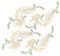 GORGECRAFT 4Pcs 2 Style Leaves Iron On Patches Champagne Yellow Big Embroidered Patches Leaf Vine Sew On Patches Leaf Embroidery Applique for Garment Curtain Pillow Blanket Clothes Embellishments