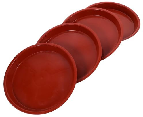 FONDOTIN Plateau De Drainage en Plastique Robuste pour Pots De Fleurs Et Plantes Dintérieur pour Protéger Les Sols des Éclaboussures Deau