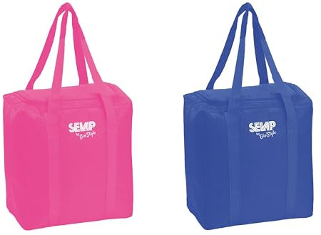 GioStyle Borsa Termica Selap Vertical | 32x21x34 cm | Ideale per la Spesa | Manici Robusti | Colori Assortiti