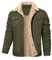 Voqeen Veste Homme Cargo en Polaire d'hiver pour Militaire Épaissir Coupe-Vent Coton Manteau Homme Hiver Chaude Avec Revers