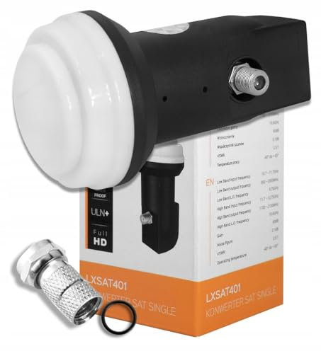 LTC - LNB Single SAT Konverter - Sat Verstärker - Receiver für Satellitenschüssel - für einen besseren Signalempfang - für HD, Full HD, 4K Fernsehen