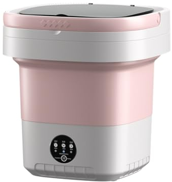 NONDK Mini Machine à Laver Pliante Capacité 12L Automatique Maison Portable Multifonction sous-Vêtements de Machine à Laver Prise UE C
