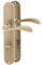 ERGO line VERONA Bronze, klassische Türbeschlag Türgriff für Badtüren Langschild Drückergarnitur, Türbeschlag, Türklinke, Türdrücker