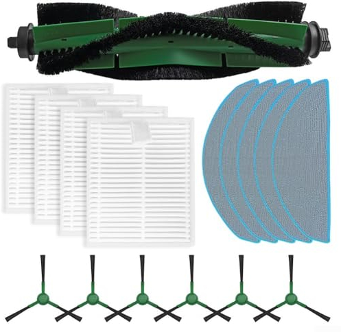 Juegos de accesorios para Roomba para Combo, para aspiradora robot Vac Essential Y0140 Y0110 Y0112 Q0120, cepillo principal, filtros, paños de fregona, cepillos laterales (B)