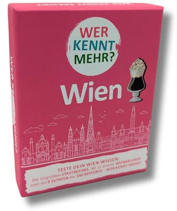 Listenwissen Wer kennt mehr I Teste Dein Allgemeinwissen in 50 Listen I für Erwachsene I Gesellschaftsspiele I Kartenspiele I Wissensspiele I Familienspiele (Wien Edition)