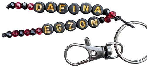 Schlüsselanhänger mit Wunschnamen inkl. Karabiner Personalisiert Schlüsselkette Schlüsselband Geschenkidee Albanien albanisch shqiptare