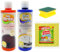 Hob Brite and Shiny Sinks, Hob Cleaner Cleaning Kit, Sink Cleaaner With Scourer and Power Clothes Lemon Scent