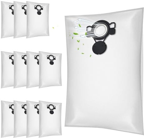12 Stück Staubsaugerbeutel für MAKITA VC2000L VC2010L VC2012L VC2511L VC2512L VC3011L VC3012L VC3511L Staubsauger Vlies Beutel