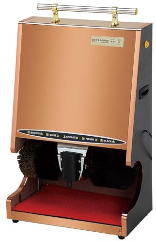 CRBUDY Cireuse à Chaussures Automatique - Cireuse à Chaussures silencieuse, Cireuse à Chaussures électrique, Facile à Nettoyer (A)