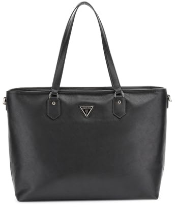 GUESS Schultertasche Umhängetasche mit Laptopfach Norom Travel Tote Black schwarz