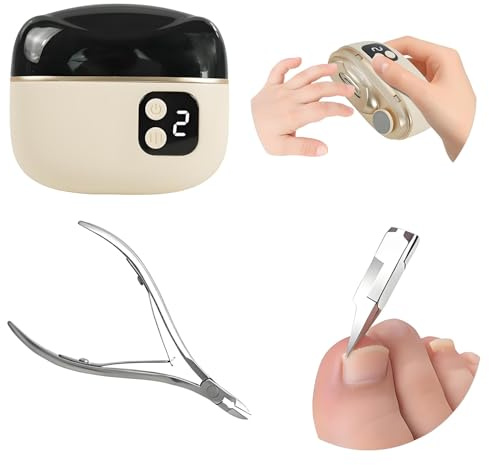 Electric nail clipper kit, includes 3 in 1 automatic nail clipper, precision cuticle trimmer, ideal for all your nail care needs
