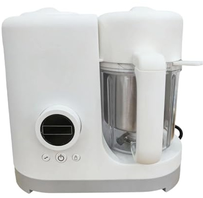 Folpus Frullatore Omogeneizzatore per Alimenti Bambini Robot Cottura Vapore Tritatutto Portatile Struttura Robusta Pulizia Facile Adatto a Cucina Famiglia Sv