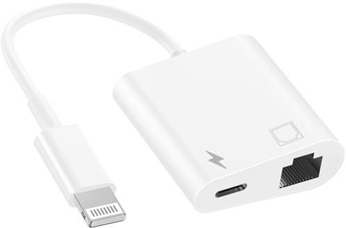 Red LAN Ethernet 2 en 1 Lightning a RJ45