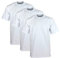 Pro Club Men's 3-Pack Heavyweight Cotton Short Sleeve Shirts, White, 4XL/Tall