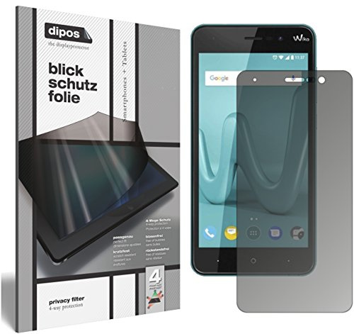 dipos Privacy Screen Protector for Wiko Lenny 4 Plus | Matte Anti-Spy Filter with 4-Way Protection, Perfect Fit, Anti-Scratch, Bubble-Free, Protection Film, Easy Installation