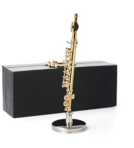 Odoria 1/12 Miniatur Flöte Puppenhaus Musikinstrumente Zubehör