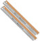 Breman Precision Metalllineal 45.7 cm – Edelstahl-Kork-Rückseite Metalllineal – Premium-Stahl, gerade Kante, 45.7 cm, 2 Stück, flexibles Edelstahl-Lineal – imperiales und metrisches Lineal