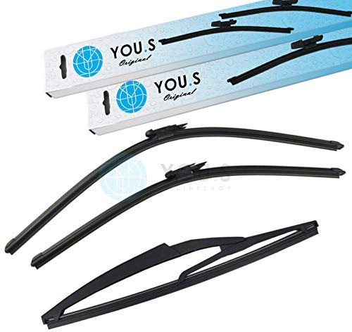 YOU.S SCHEIBENWISCHER SET VORNE + HINTEN 650 + 575 + 290 mm (3 Stück)