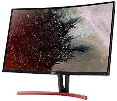 Acer ED273URPbidpx Monitor Gaming Curvo FreeSync da 27, Display QHD, 144 Hz, 4ms, 16:9, DVI, HDMI 2.0, DP 1.2a, Lum 270 cd/m2, ZeroFrame, Audio Out, Cavo DVI Incluso, Nero