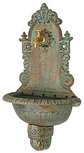 Fontaine Murale de Jardin avec Vasque Fonte Style Antique 76cm d