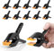 EMART Spring Clamps 12 Pack, Heavy Duty Photography Backdrop Clips 4.5 inch for Photo Booth, Muslin, Paper, Photographic Background Support, Studio-Orange