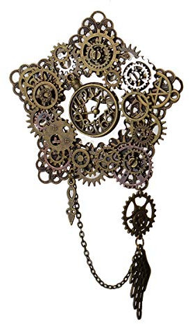 GRACEART Vintage Retro-Legierung Brosche Steampunk Viktorianischen Brosche (A)