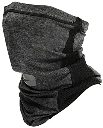 UV STYLISH Multifunctional Headwear Snoods for Men - Washable Bandana Face Mask Covering Mens Snood Sun Protection Breathable Neck Gaiter Sports Neck Warmer for Running Hiking Cycling Motorcycle