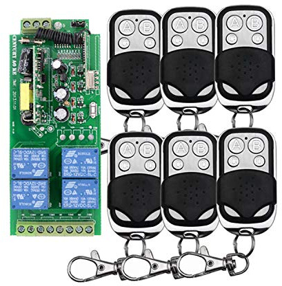 1000 W AC 220 V 230 V 4 canali, ricevitore radio relè interruttore radio radio radio con 6 telecomandi con trasmettitore