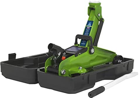 Sealey 1050CXDHV Wagenheber mit Aufbewahrungskoffer, kurzes Fahrgestell, hohe Sichtbarkeit, 2 Tonnen