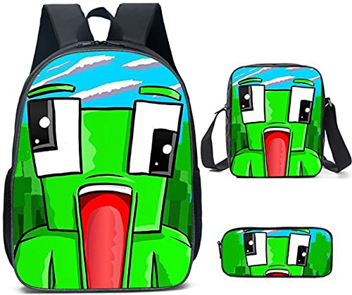 Temolie Kids Backpack with Lunch Box Student Bookbag Shcool Bag Pencil case 3Pcs for Boys and Girls Game Fans Gifts GBP£2888GBP (Color 3)