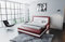 Sofa Dreams Wasserbett Treviso mit beheizbarer Wasserbettmatratze und kompletter Technik LED Beleuchtung 140x200 160x200 180x200 200x200 200x220 (200 x 220 cm, Rot-Weiß)
