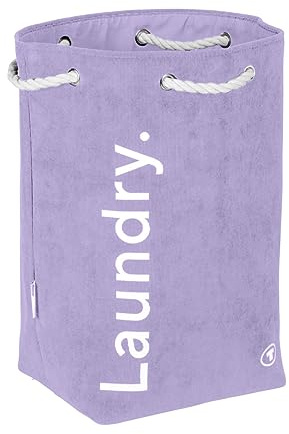 TOM TAILOR Wäschesammler mit Kordelgriff Lilac mit Kordelzug zum Zuziehen Lila - Flieder