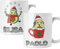 Coppia di tazze Natale Tazza Natalizia PERSONALIZZABILE con nome Avocado Divertente Lui Lei Christmas Mug 11 Oz Idea Regalo