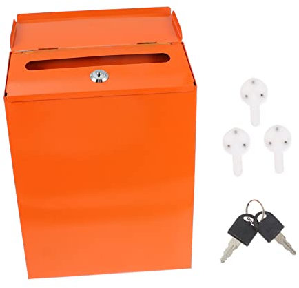 BESTonZON Graffiti Wandbriefkasten Aus Metall Mit Schloss Hängender Briefkasten Zur Wandmontage Europäischer Stil Rostbeständig Als Vorschlags Und Mailbox Für Zuhause