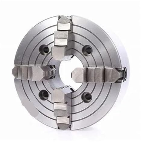 LUJIAYA K72-160 Portabrocas Manual Independiente de 160mm, Portabrocas de Metal de 5 Pulgadas, Portabrocas de Torno de 4 mordazas