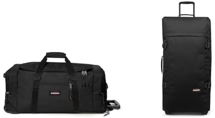 EASTPAK - Leatherface L + - Reisetasche, 86.5 x 36.5 x 38, 104 L, Black (Schwarz) & TRANVERZ L - Koffer, 79 x 40 x 33, 121 L, Black (Schwarz)