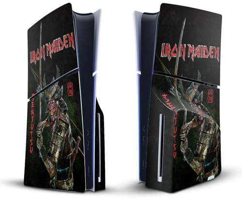 Head Case Designs Officially Licensed Iron Maiden Senjutsu Album Cover Graphic Art Vinyl Sticker Gaming Skin Decal Cover Compatible With Sony PlayStation 5 PS5 Slim Disc Edition Console
