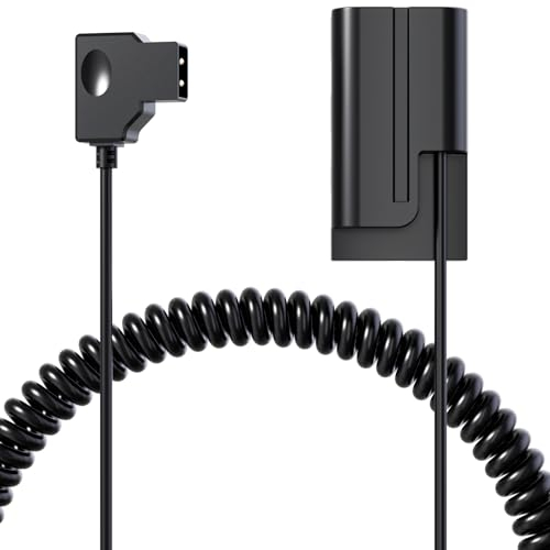 D-tap to NP-F550 Dummy Battery Cable Decoded F570 NP-970 Power for Sony Camera Camcorder Broadcast LED Light Monitor Atomos Ninja/Shinobi Video Transmitter BMPCC 6K from Vmount AB Battery