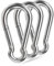 Large Spring Snap Hooks, 304 Stainless Steel Carabiner Clip Heavy Duty Rope Connector Link Buckle 1/2 3/8 Clip for Gym Equipment Hammock Swing (4inch(M10)-3Pcs)