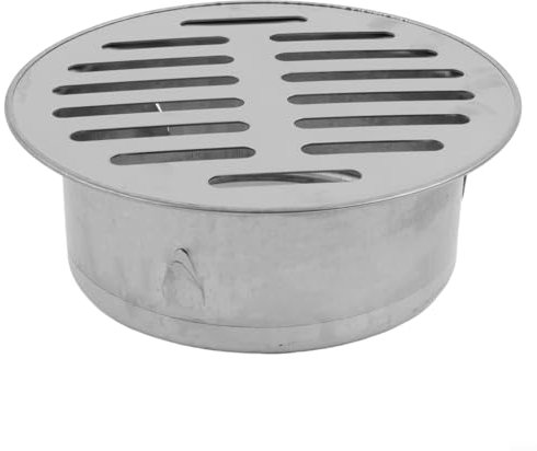 Eawfgtuw Bodenablauf – Abnehmbare Edelstahl-Bodenablaufabdeckung – runde Abdeckungen Filterrostabdeckung – 50 mm bis 200 mm, geeignet für Waschbecken, Balkon, Außenbereich, Hof (110 mm)