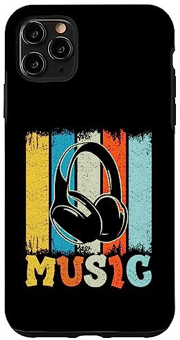 Carcasa para iPhone 11 Pro Max Auriculares Hip Hop Music 80s y 90s