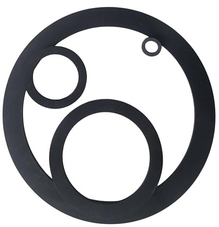 diconfa Gummidichtung Verschraubung EPDM 3mm - TRINKWASSERZULASSUNG - AUSWAHL: 2 Zoll (78 x 60 x 3mm) // 4 Stück - Flachdichtung Dichtring Rohrverbindung Schlauch Wasseranschluss etc.