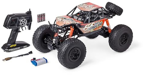 Carson 500404290 1:8 Dirt Crawler 4x4 100% RTR orange - Ferngesteuertes Auto, RC Auto für Kinder