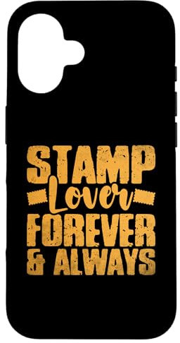 Hülle für iPhone 16 Stamp Lover Forever And Always Philatelist Briefmarken Philatelist